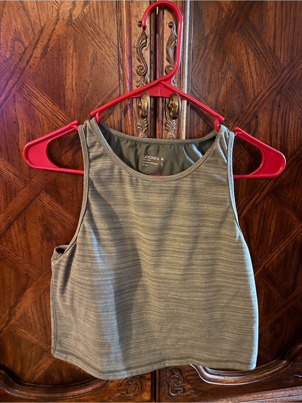 Jockey Gray Sleeveless Crop Tank Top - Women's
